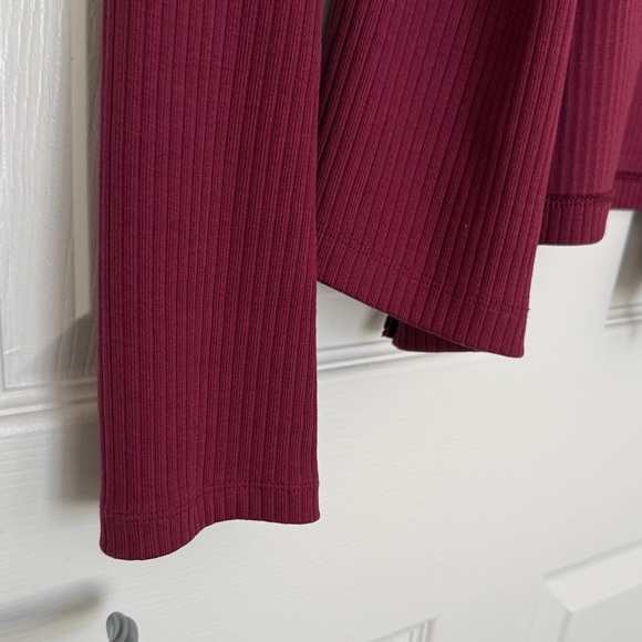 Grey State Deep Red Ribbed Jacket - Picture 9 of 13